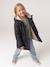 Parka fille à capuche romantique anthracite+marine+vert - vertbaudet enfant 