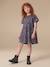 Girl's velvet and sequin dress red+rose+silver - vertbaudet enfant 