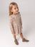 Robe courte fille manches longues ivoire+vanille - vertbaudet enfant 
