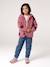Veste fille sherpa motifs écru+mauve+vanille - vertbaudet enfant 