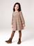 Robe manches longues fille écru+marine - vertbaudet enfant 