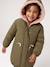 Reversible parka for girls khaki+navy blue - vertbaudet enfant 