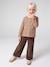 T-shirt manches longues fille blush+vanille - vertbaudet enfant 