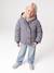 Hooded puffer jacket for girls blue+navy blue - vertbaudet enfant 
