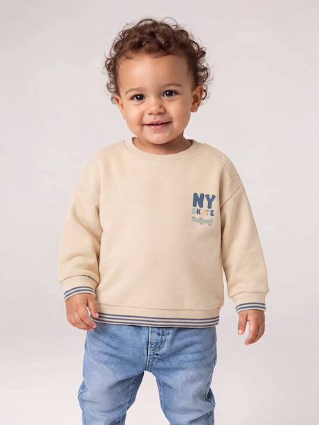 Ensemble sweat et jean bébé garçon vanille - vertbaudet enfant 