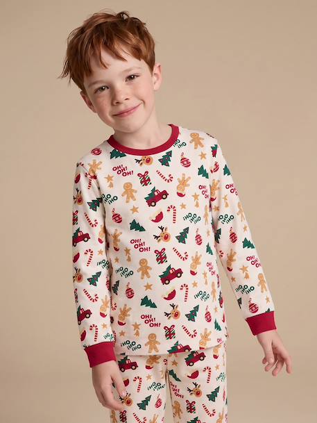 Pyjama de Noël garçon écru - vertbaudet enfant 