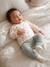 Newborn long-sleeved baby vest cappuccino+ecru+sage green - vertbaudet enfant 