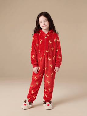Combinaison de nuit Noël fille à capuche - vertbaudet enfant