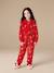Hooded sleepsuit for girls red - vertbaudet enfant 