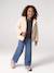 Lightweight puffer jacket for girls dusky pink+vanilla - vertbaudet enfant 