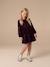 Long-sleeved sequin dress for girls plum - vertbaudet enfant 