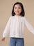 Chemise file gaze de coton imprimée personnalisable blanc imprimé+bleu chambray+doré+écru+mauve - vertbaudet enfant 