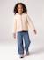 Lightweight puffer jacket for girls dusky pink+vanilla - vertbaudet enfant 