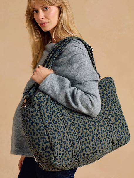 Leopard 24 or 48-Hour Changing Bag, ENVIE DE FRAISE beige+khaki - vertbaudet enfant 
