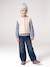 Sleeveless knitted cardigan with front button for girls lilac+vanilla - vertbaudet enfant 