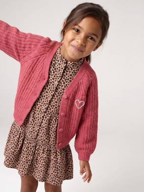 Gilet boutonné fille - vertbaudet enfant