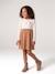 2-in-1 long-sleeved dress for girls camel - vertbaudet enfant 