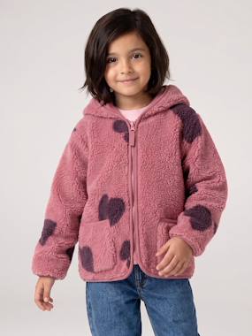 Veste fille sherpa motifs - vertbaudet enfant