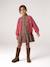 Gilet boutonné fille écru+vieux rose - vertbaudet enfant 