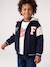 Teddy jacket with detachable hood for boys navy blue - vertbaudet enfant 