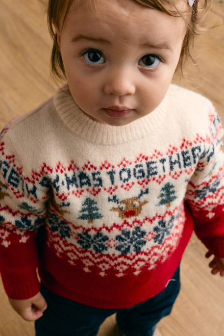 Christmas jumper for baby boys red - vertbaudet enfant 