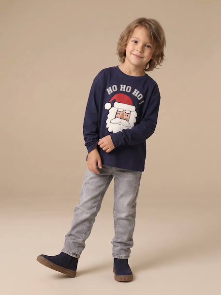 T-shirt manches longues garçon marine - vertbaudet enfant 