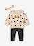 Sweatshirt + Leggings + Headband Ensemble for Baby Girls anthracite+navy blue+sand beige - vertbaudet enfant 
