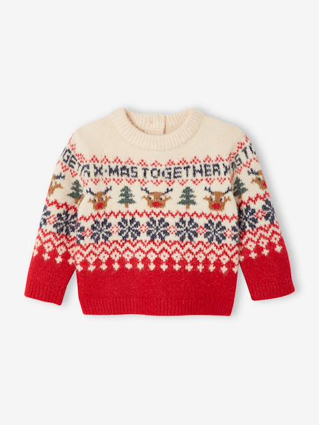Christmas jumper for baby boys red - vertbaudet enfant 