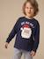 Christmas long-sleeved T-shirt for boys navy blue - vertbaudet enfant 