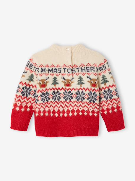 Christmas jumper for baby boys red - vertbaudet enfant 