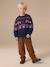Pantalon large garçon cappuccino+lichen - vertbaudet enfant 
