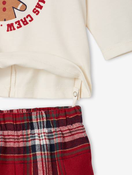 Pyjama 2 pièces naissance Capsule Famille écru - vertbaudet enfant 