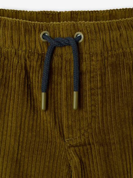 Pantalon large garçon cappuccino+lichen - vertbaudet enfant 