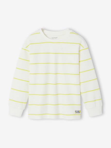 Long-sleeved T-shirt for boys white - vertbaudet enfant 