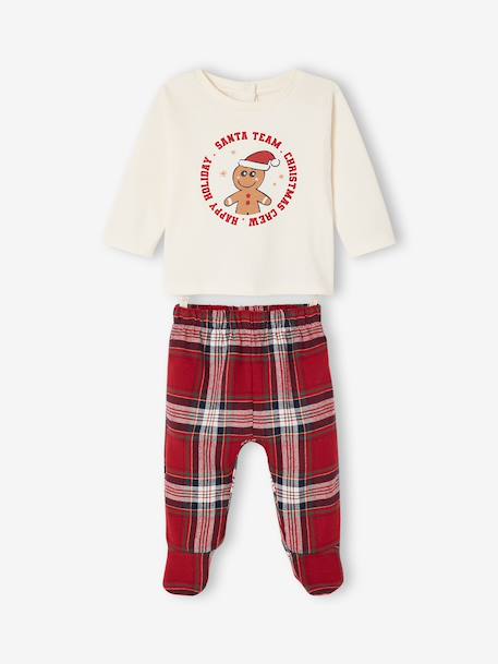 Pyjama 2 pièces naissance Capsule Famille écru - vertbaudet enfant 
