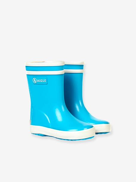 Bottes de pluie bébé Baby Flac bleu ciel+marine - vertbaudet enfant 