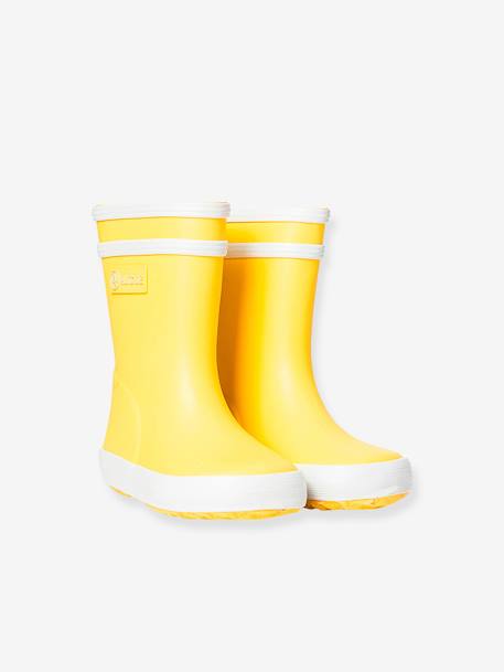 Bottes De Pluie Rayées Bébé Vertbaudet – Marine Avec Mouette, Taille 21 – Antidérapantes Et Fun