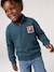 Sweat col camionneur garçon bleu canard+jaune - vertbaudet enfant 