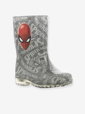 Shoes-Boys Footwear-Wellies-Wellies with Light-Up Soles, Spiderman®