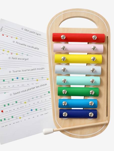 Xylophone with Music Sheets - Wood FSC® Certified Multi - vertbaudet enfant 