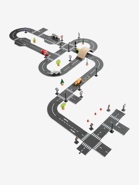 Circuit de voitures en bois FSC® multicolore - vertbaudet enfant 