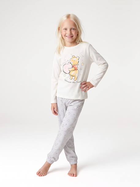 Long-sleeved pyjamas Winnie for girls marl grey - vertbaudet enfant 