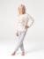Long-sleeved pyjamas Winnie for girls marl grey - vertbaudet enfant 