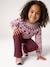 Knitted jumper Jacquard with long sleeves for girls pale pink+sage green - vertbaudet enfant 