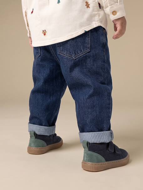 Jean denim bébé denim brut+denim gris - vertbaudet enfant 
