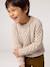 Long-sleeved cable knit jumper for boys marl beige - vertbaudet enfant 