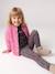 Gilet fille loose maille mousseuse bleu pétrole+gris chiné+menthe+rose+violine - vertbaudet enfant 