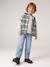 2-in-1 Two Fabric Shirt for Boys chequered green+chequered white - vertbaudet enfant 