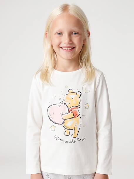 Long-sleeved pyjamas Winnie for girls marl grey - vertbaudet enfant 