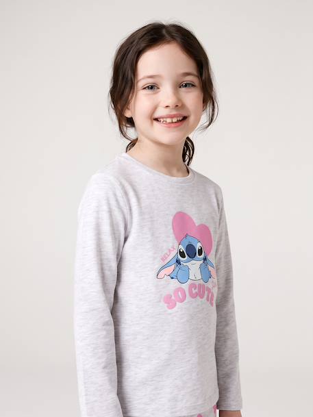 Pyjama Lilo et Stitch fille gris chiné - vertbaudet enfant 